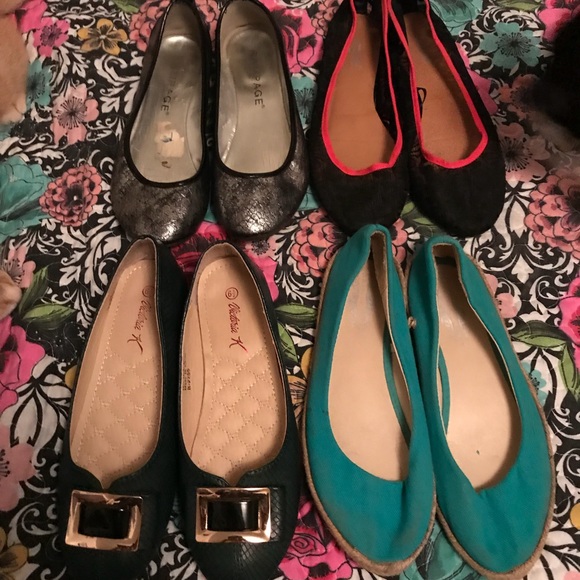 Bundle of 4 pairs of used flats all size 6.5 - Picture 6 of 7